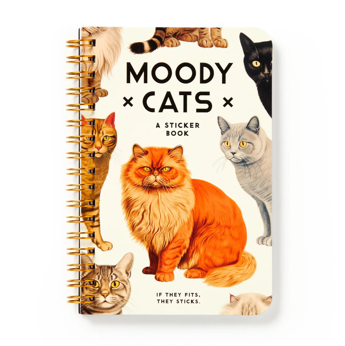 MOODY CAT STICKER BOOK