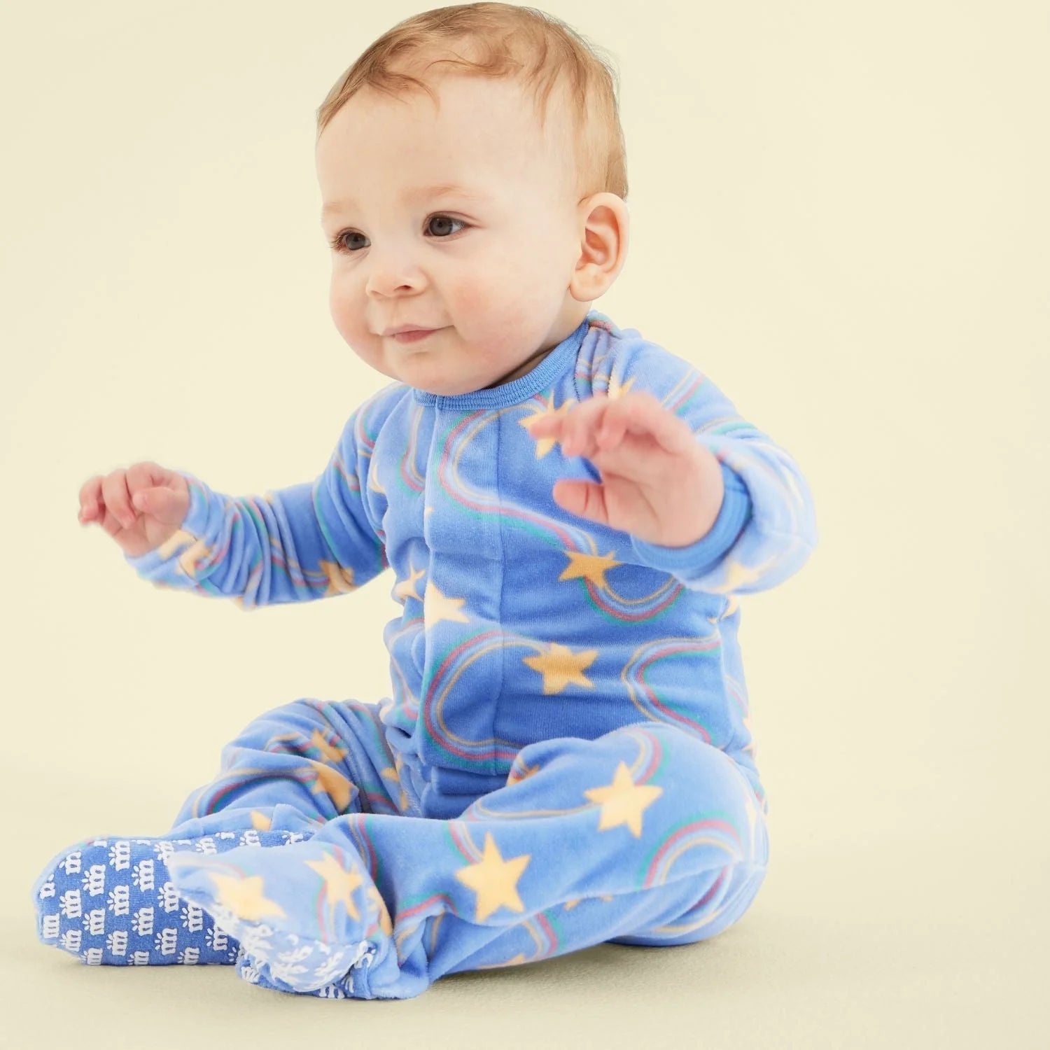 STARRY NIGHTS VELOUR FOOTIE