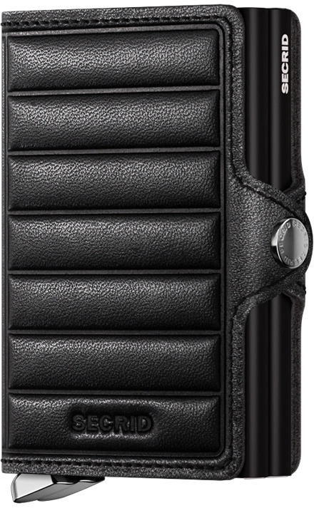 SECRID PREMIUM TWINWALLET EMBOSS LINES BLACK