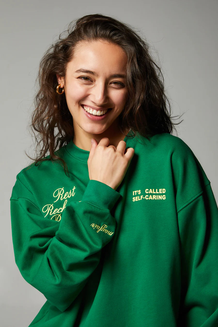 REST RECHARGE REPEAT CREWNECK