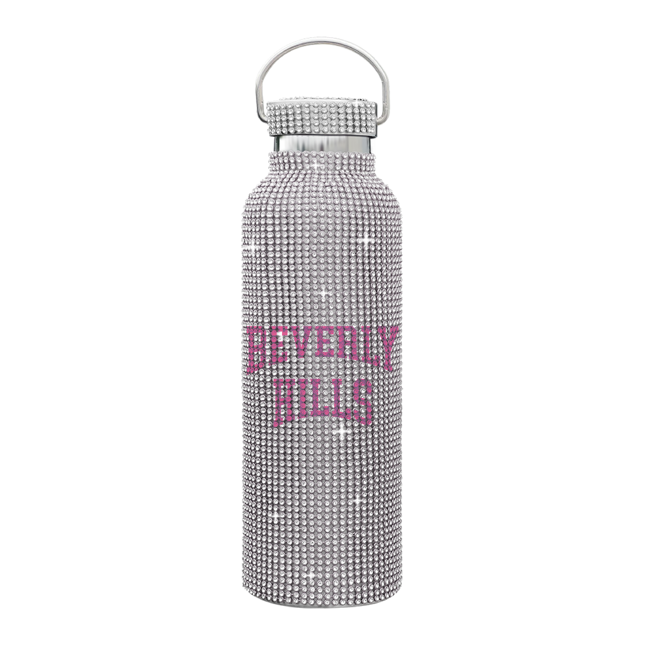 SILVER BEVERLY HILLS EMBELLISHED BOTTLE