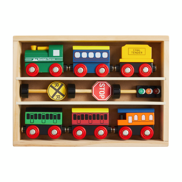 TRAIN WOOD BOXED SET