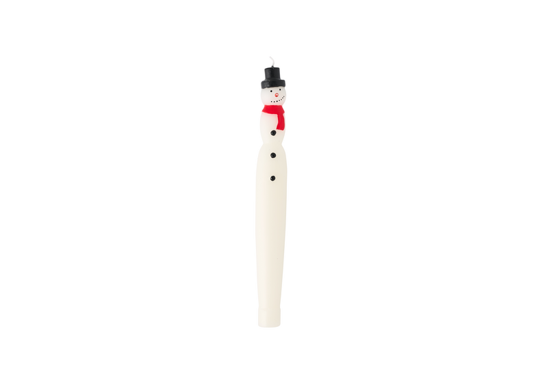 SNOWMAN TAPER CANDLE