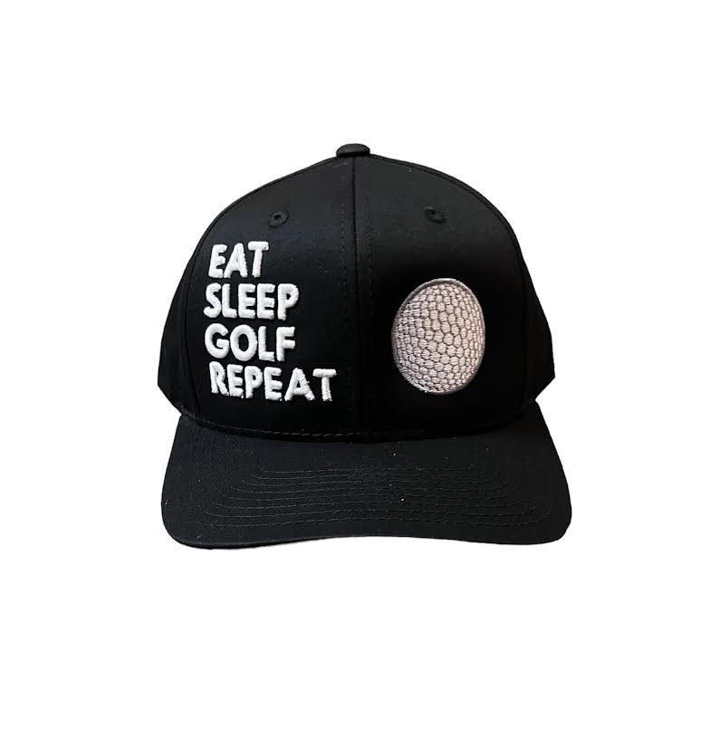 EAT SLEEP GOLF BASEBALL CAP