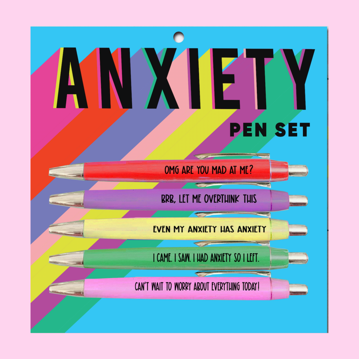 ANXIETY PEN SET-FUN CLUB-Kitson LA