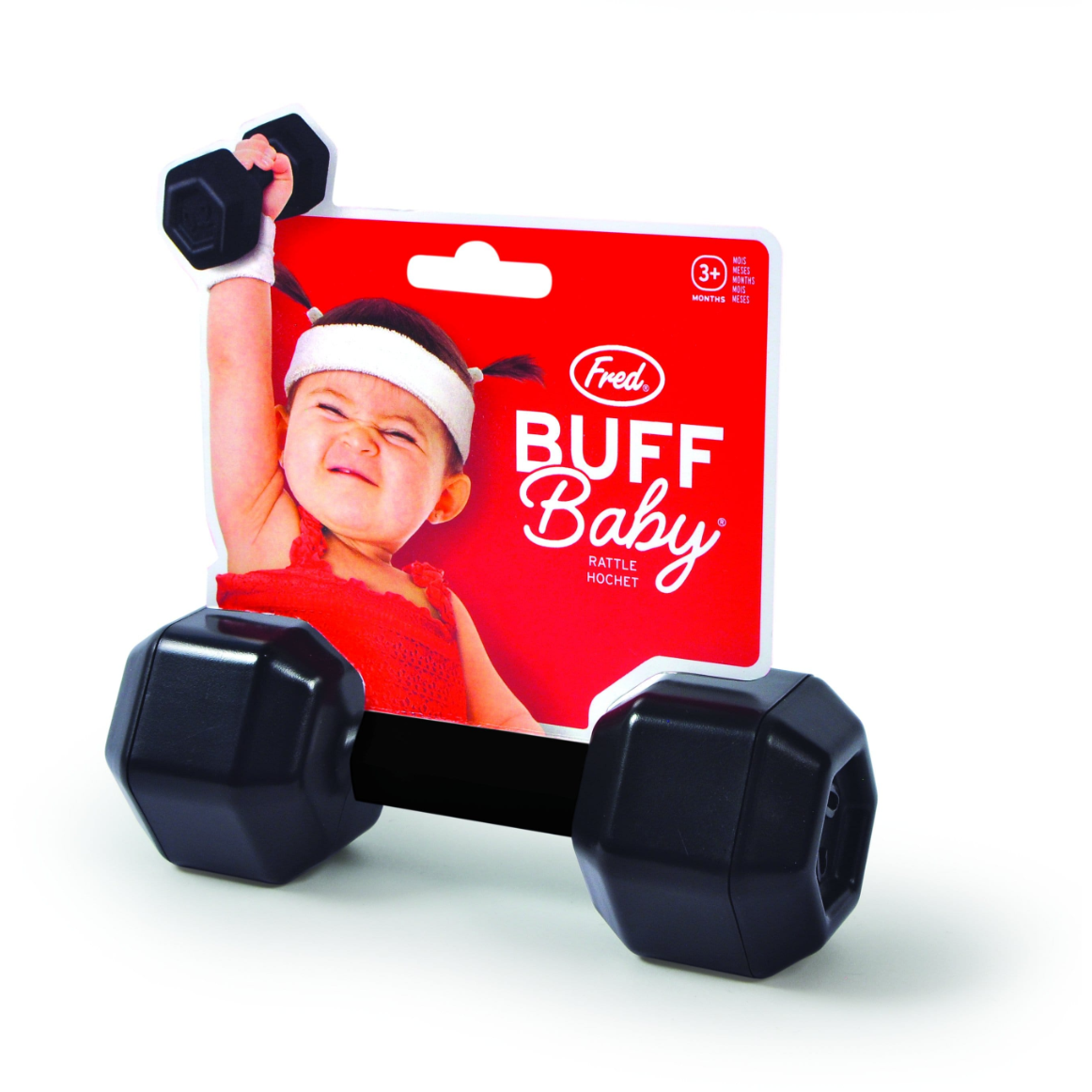 BUFF BABY DUMBELL RATTLE-FRED AND FRIENDS-Kitson LA