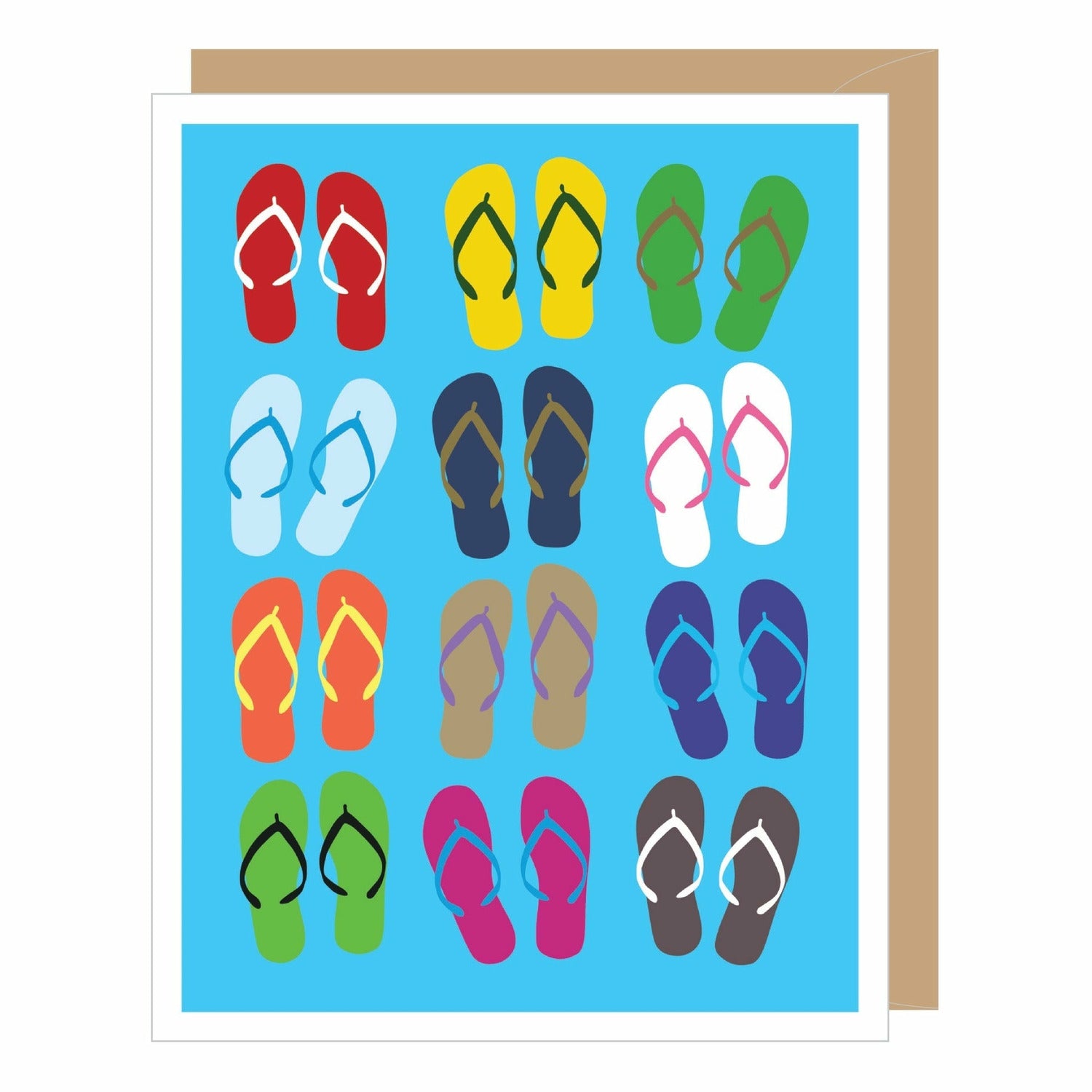 FLIP FLOPS CARD-APARTMENT 2 CARDS-Kitson LA