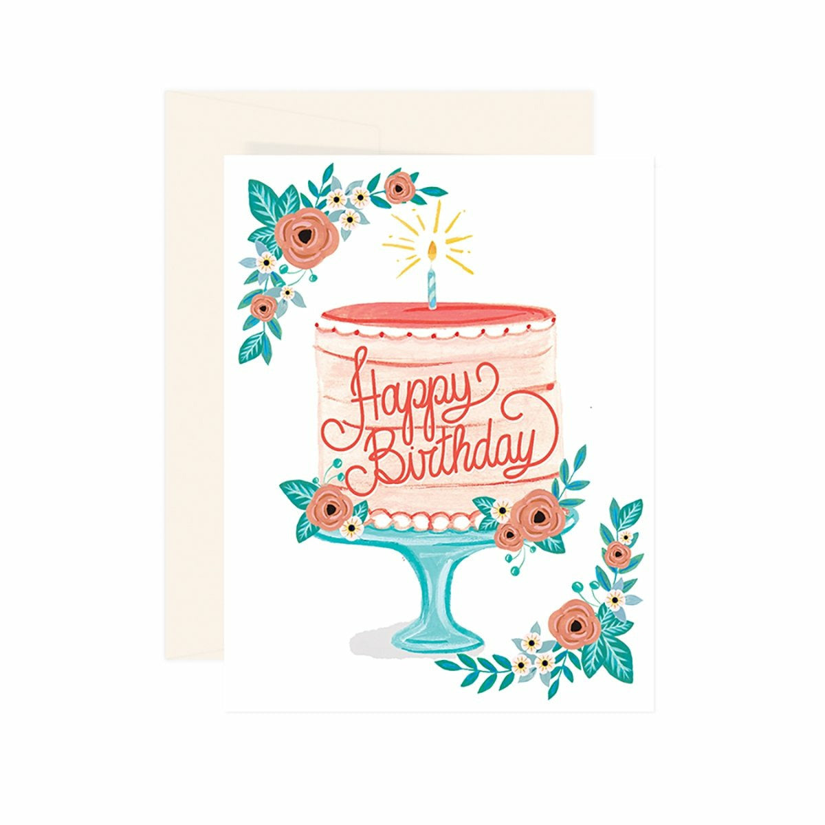 HAPPY BIRTHDAY CAKE CARD-PAIGE & WILLOW-Kitson LA