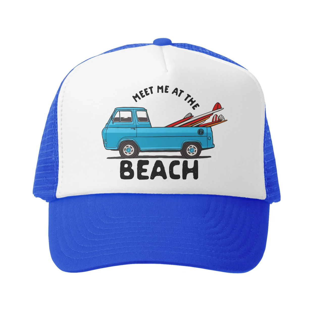 MEET ME AT THE BEACH TRUCKER HAT-GROM SQUAD-Kitson LA