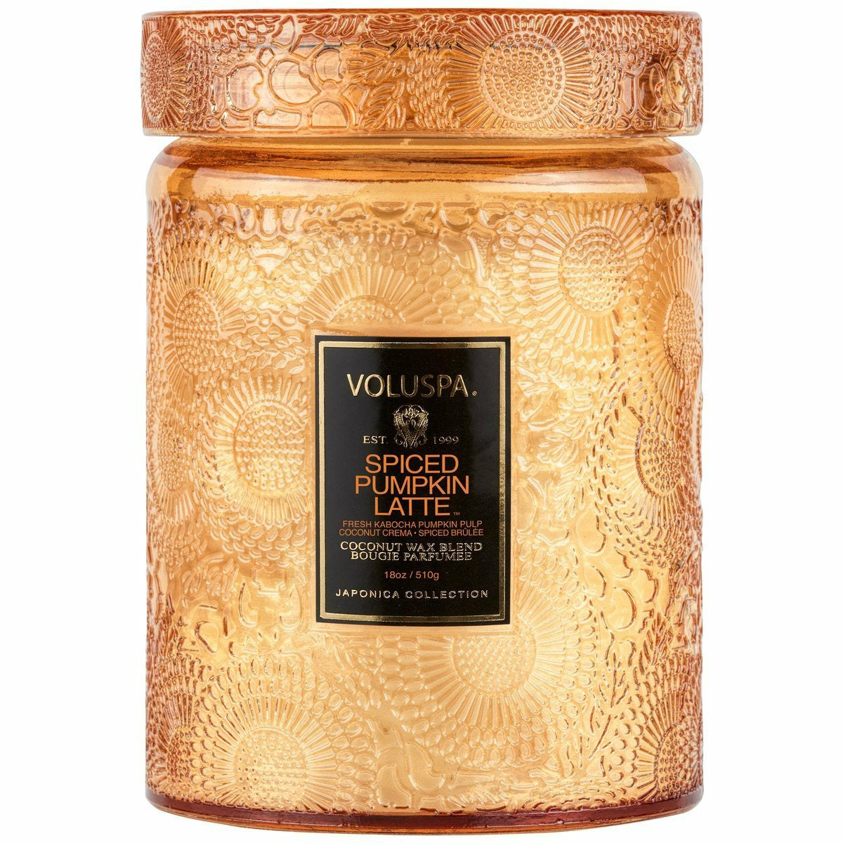 SPICED PUMPKIN LATTE LARGE JAR CANDLE-VOLUSPA-Kitson LA