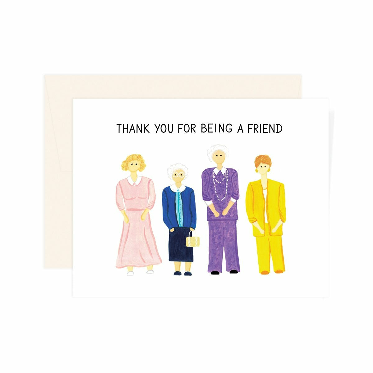 THANK YOU FOR BEING A FRIEND CARD-PAIGE & WILLOW-Kitson LA