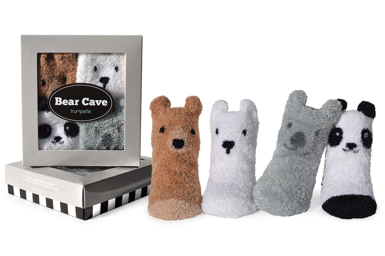 BEAR CAVE BABY SOCKS